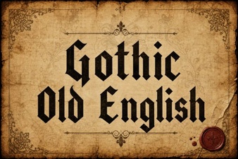 Designing with Gothic Old English Typography