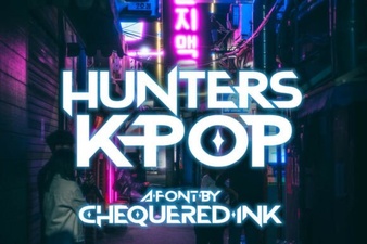 Hunters Font: Creative K-Pop Typography for Projects