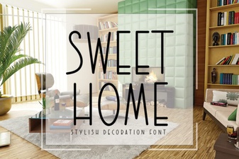 Sweet Home Font: Friendly Designs for Creative Projects
