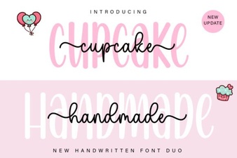 Creative Font Duos: the Cupcake Handmade Pairing