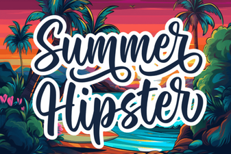 Creative Summer Hipster Fonts for Your Design Projects