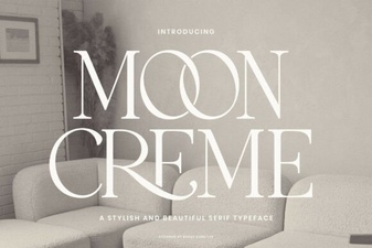 Moon Creme: Elegant Font Design & Creative Projects